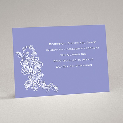 Loving Lace - Reception Card