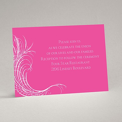 Artistic Flourishes - Reception Card