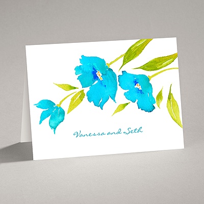 Bright Blossoms - Palm - Note Card and Envelope