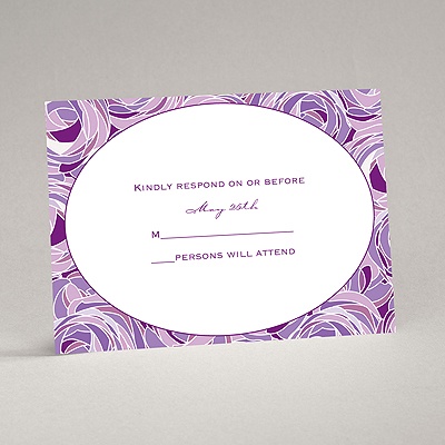 Mod Roses - Grapevine - Response Card and Envelope