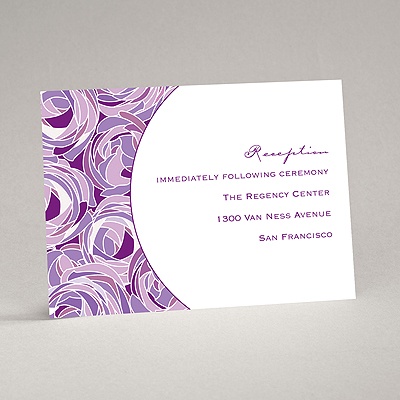 Mod Roses - Grapevine - Reception Card
