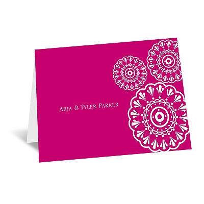 Floral Medallions - Note Card and Envelope