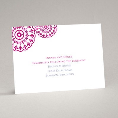 Floral Medallions - Reception Card