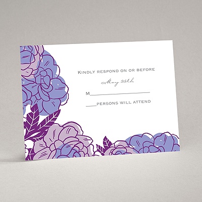Petal Power - Grapevine - Response Card and Envelope