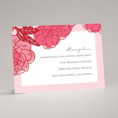 Petal Power - Posie Pink - Reception Card