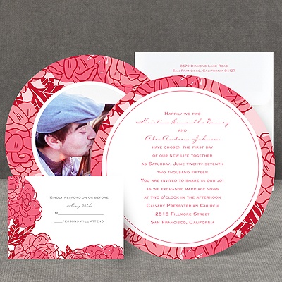 Petal Power - Posie Pink - Invitation