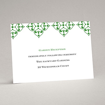 Diamond Flourishes - Reception Card