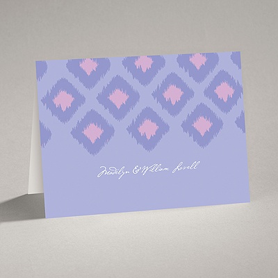 Ikat Elegance - Orchid - Note Card and Envelope
