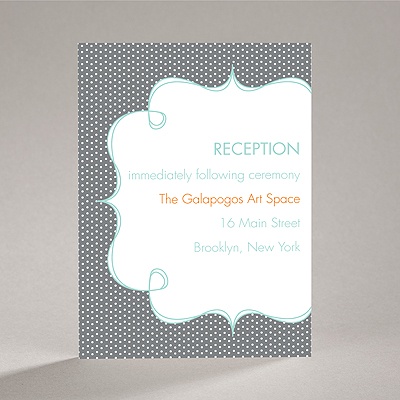 Dotted Crest - Reception Card