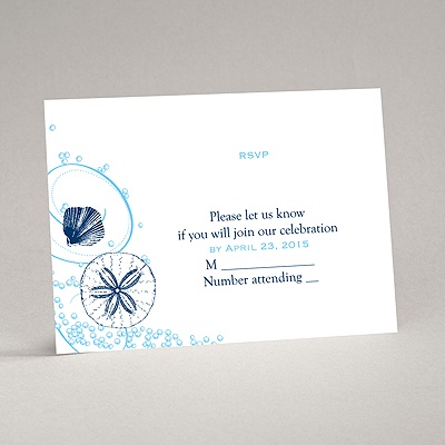 Beach Bliss - Response Card and Envelope