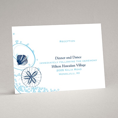 Beach Bliss - Reception Card