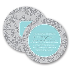 Blossom Border - Fountain - Invitation