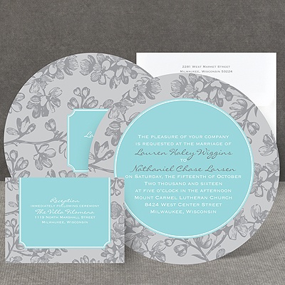 Blossom Border - Fountain - Invitation