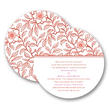 Flowering Vines - Invitation