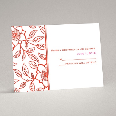 Flowering Vines - Response Card and Envelope
