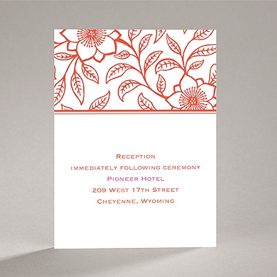 Flowering Vines - Reception Card