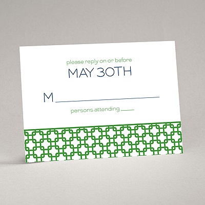 Linked In Love - Response Card and Envelope