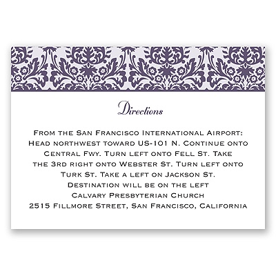 Damask Borders - Map Card