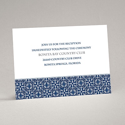 Leafy Mosaic - Reception Card
