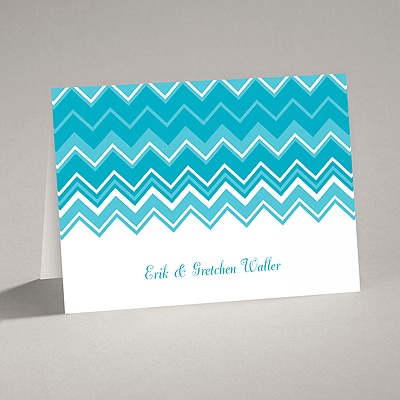 Custom Chevron - Note Card and Envelope