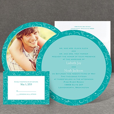 Flowery Filigree - Invitation