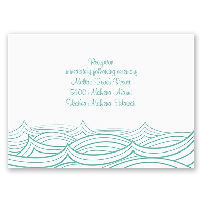 Making Waves - Reception Card