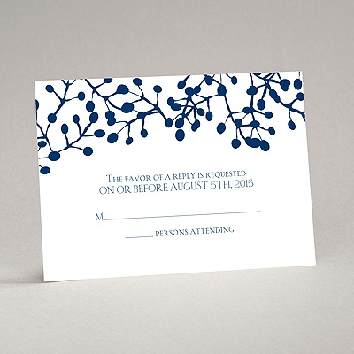 Organic Beauty - Response Card and Envelope