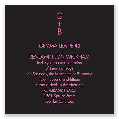 Modern Type - Invitation