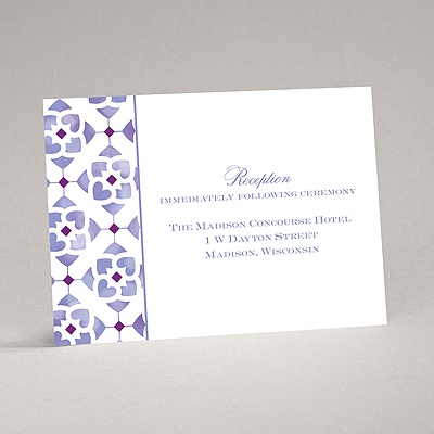 Romantic Mosaic - Grapevine - Reception Card