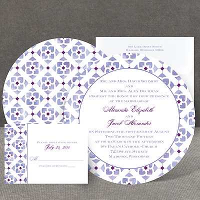 Romantic Mosaic - Grapevine - Invitation