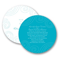 Dotted Swirls - Invitation
