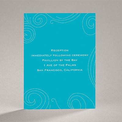 Dotted Swirls - Reception Card