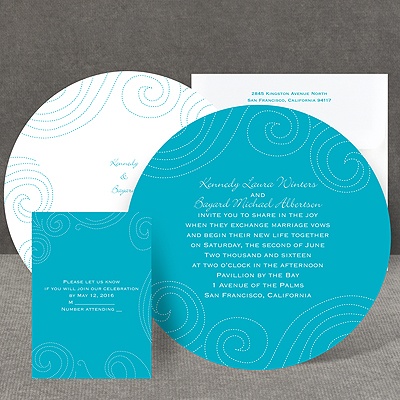 Dotted Swirls - Invitation