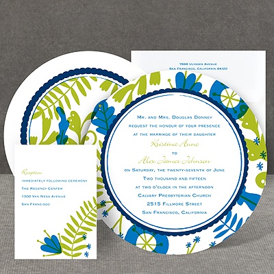 Funky Floral - Malibu - Invitation