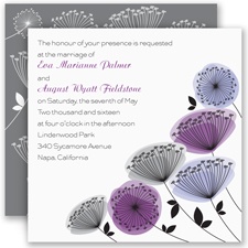 Modern Wildflowers - Grapevine - Invitation