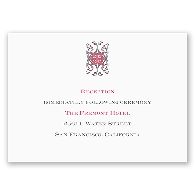 Fresh Vintage - Reception Card