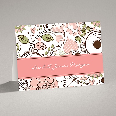 Whimsy Flowers - Note Card and Envelope