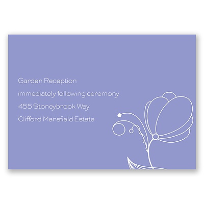 Delicate Posies - Reception Card