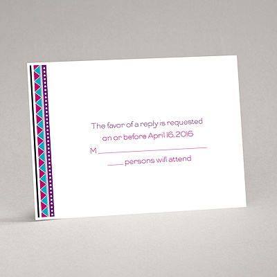 Tribal Hearts - Grapevine - Response Card and Envelope