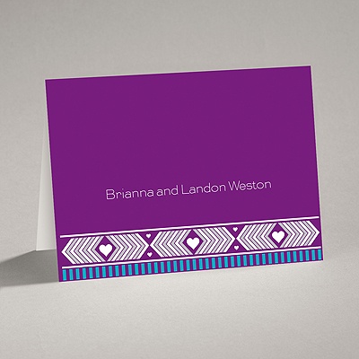 Tribal Hearts - Grapevine - Note Card and Envelope