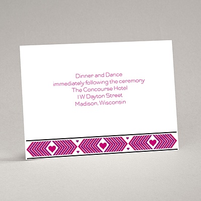 Tribal Hearts - Grapevine - Reception Card