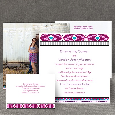 Tribal Hearts - Grapevine - Invitation