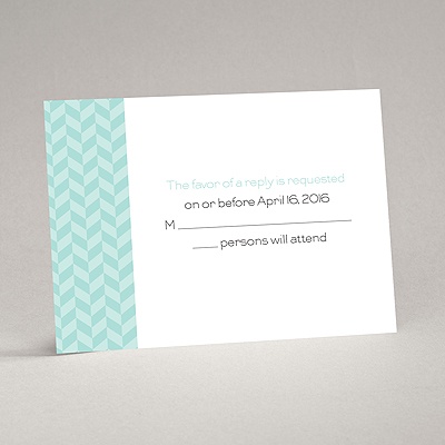 Woven Romance - Response Card and Envelope