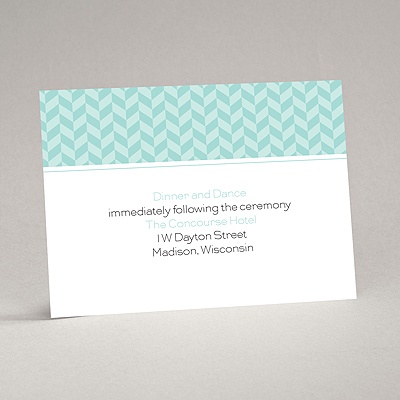 Woven Romance - Reception Card