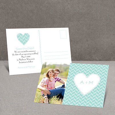 Woven Romance - Save the Date Postcard