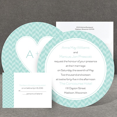 Woven Romance - Invitation