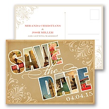 Souvenir - European - Save the Date Postcard