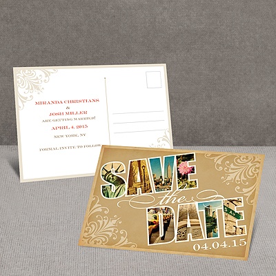 Souvenir - New York - Save the Date Postcard