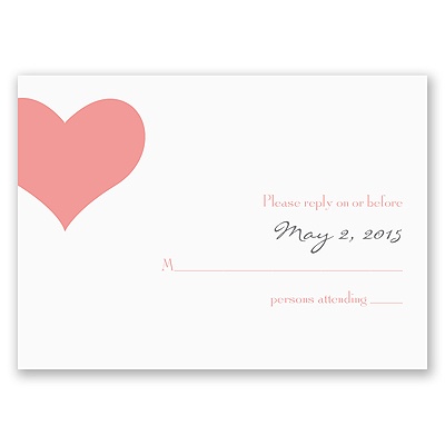 Heart Web - Response Card and Envelope