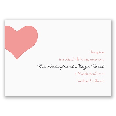 Heart Web - Reception Card